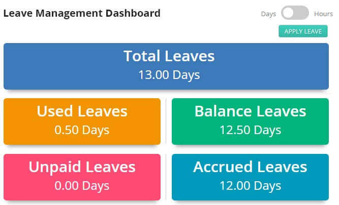 Leave Management Dashboard